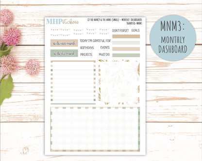 NOVEMBER 2025 Stickers for Small Horizontal & Vertical Laurel Denise Planners. (Formerly Mini Planner) "Wild Boho" || MN
