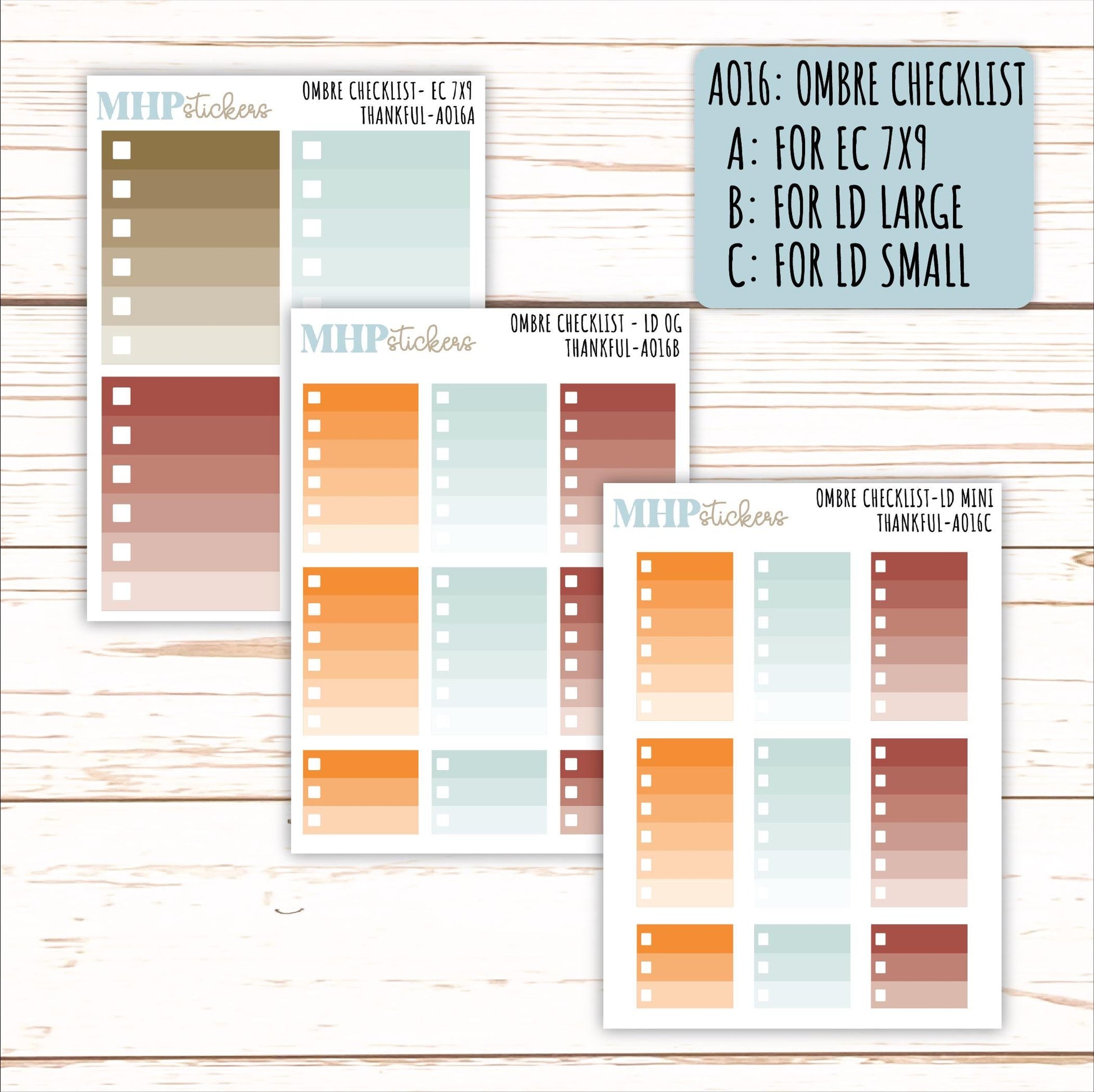 ADD-Ons for Monthly Kits "Thankful" || AO
