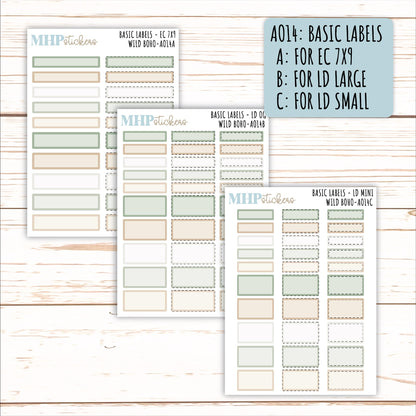 ADD-Ons for Monthly Kits "WIld Boho" || AO