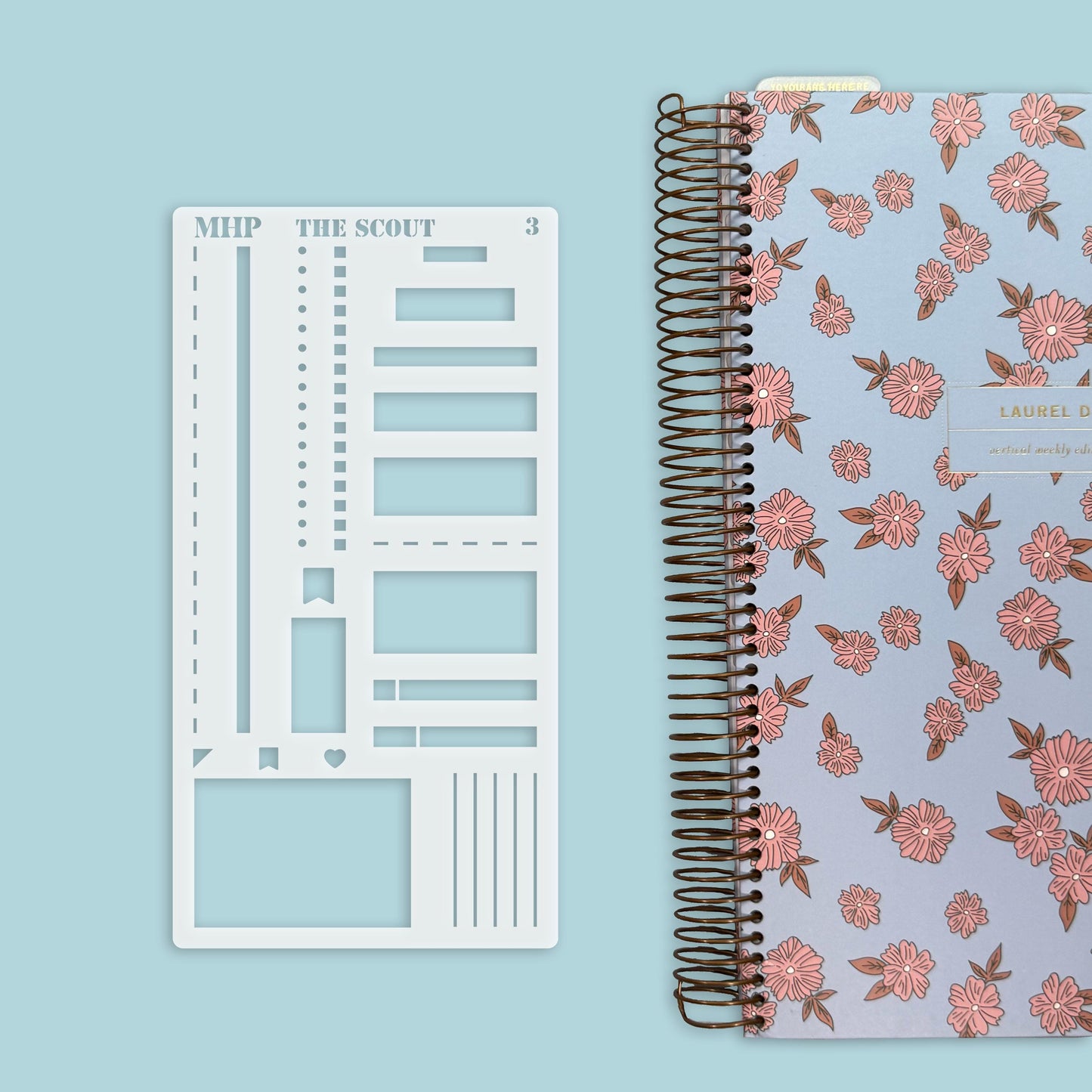 STENCIL #3 for Laurel Denise Planner The Scout (Formerly Portrait Planner) || STL