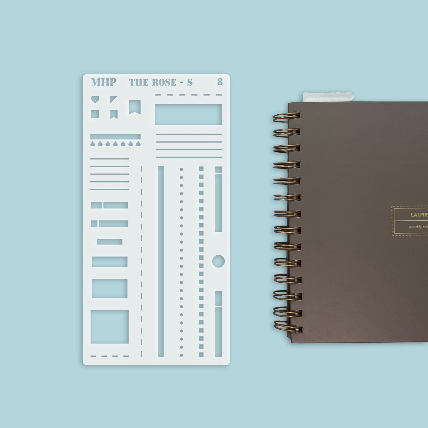 STENCIL #8 for The Small Laurel Denise's Planner The Rose (Formerly Mini Project Planner) || STL