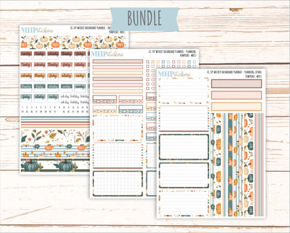 OCTOBER Weekly Dashboard Kit for 7x9 Erin Condren Planners. "Pumpkins" || ECWDS