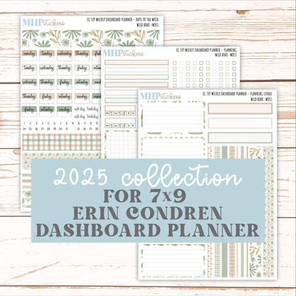 NOVEMBER Weekly Dashboard Kit for 7x9 Erin Condren Planners. "Wild Boho" || ECWDS