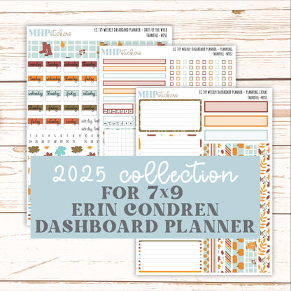 NOVEMBER Weekly Dashboard Kit for 7x9 Erin Condren Planners. "Thankful" || ECWDS