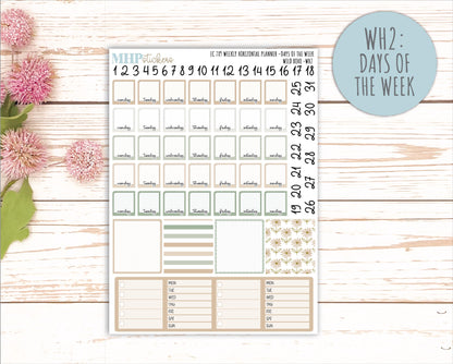 NOVEMBER Weekly Horizontal Planning Kit for 7x9 Erin Condren Planners. "Wild Boho" || ECWH