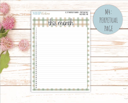 NOVEMBER MONTHLY Kit for 7x9 Erin Condren Planners. 2025 Collection "Wild Boho" || ECM