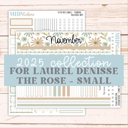 NOVEMBER 2025 Stickers for The Rose Small Laurel Denise Planner (Formerly Mini Project Planner) "Wild Boho" || MPP