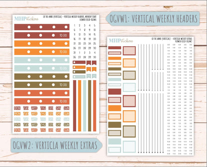 NOVEMBER 2025 Stickers for Large-size Horizontal & Vertical Laurel Denise Planners. (Formerly Original Size) "Thankful" || OG