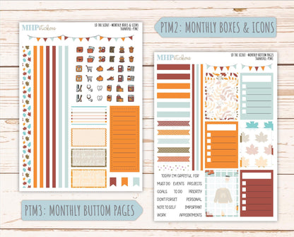 NOVEMBER 2025 Stickers for The Scout Laurel Denise Planner (formerly Portrait Planner). "Thankful" || PT