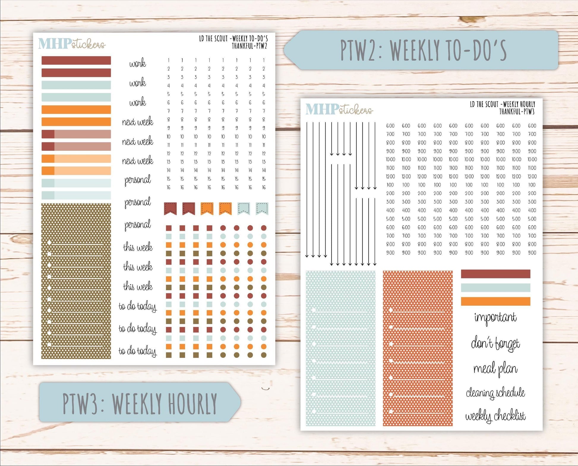 NOVEMBER 2025 Stickers for The Scout Laurel Denise Planner (formerly Portrait Planner). "Thankful" || PT