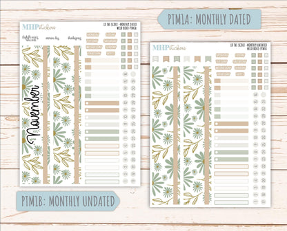 NOVEMBER 2025 Stickers for The Scout Laurel Denise Planner (formerly Portrait Planner). "Wild Boho" || PT