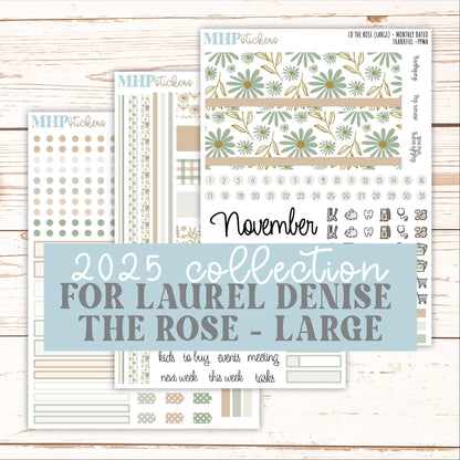 NOVEMBER Stickers for the large Laurel Denise Rose Planner (Formerly Project Planner) "Wild Boho" || PP