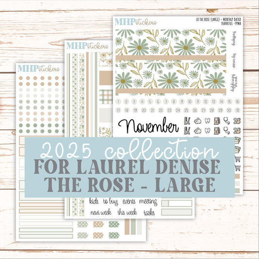 NOVEMBER Stickers for the large Laurel Denise Rose Planner (Formerly Project Planner) "Wild Boho" || PP