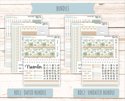NOVEMBER Stickers for the large Laurel Denise Rose Planner (Formerly Project Planner) "Wild Boho" || PP