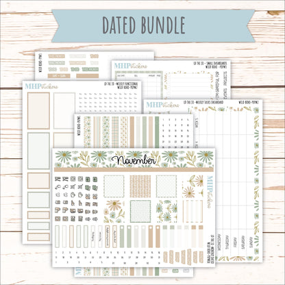 NOVEMBER 2025 Stickers for The Jo Laurel Denise Planner (Formerly Pop-Up Planner) "Wild Boho" || POP