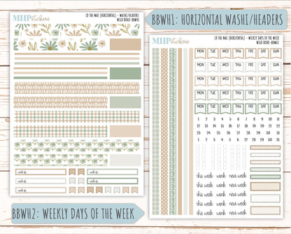 NOVEMBER 2025 Stickers for The Mae & The Kristy Laurel Denise Planners (Formerly Book Bound Planner) "Wild Boho" || BB