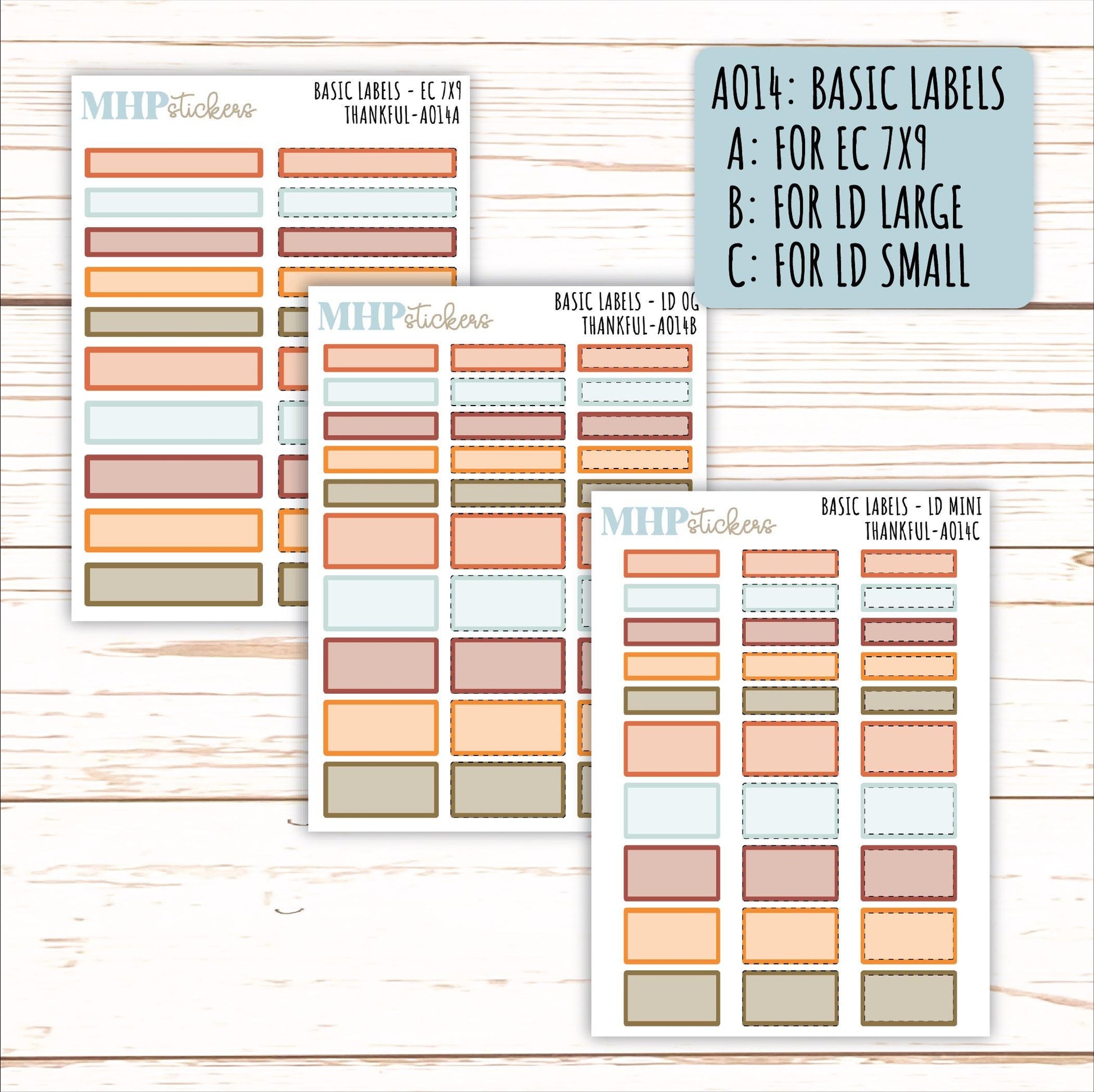 ADD-Ons for Monthly Kits "Thankful" || AO
