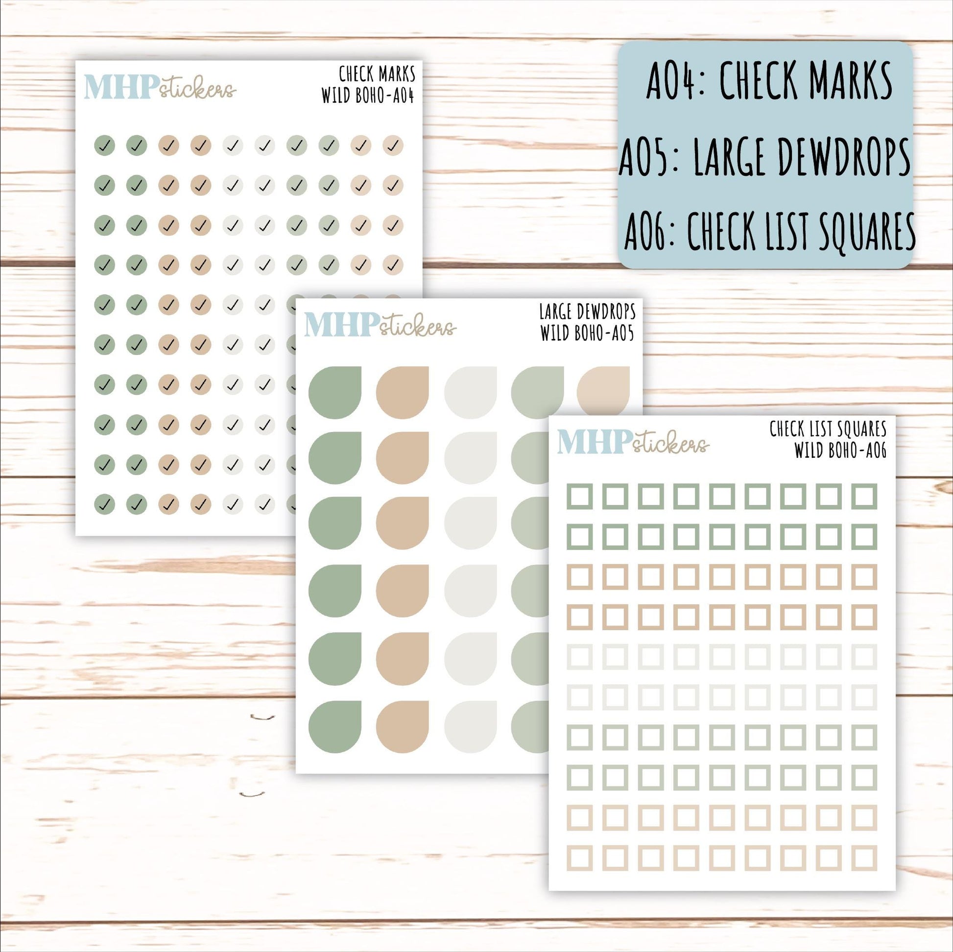 ADD-Ons for Monthly Kits "WIld Boho" || AO