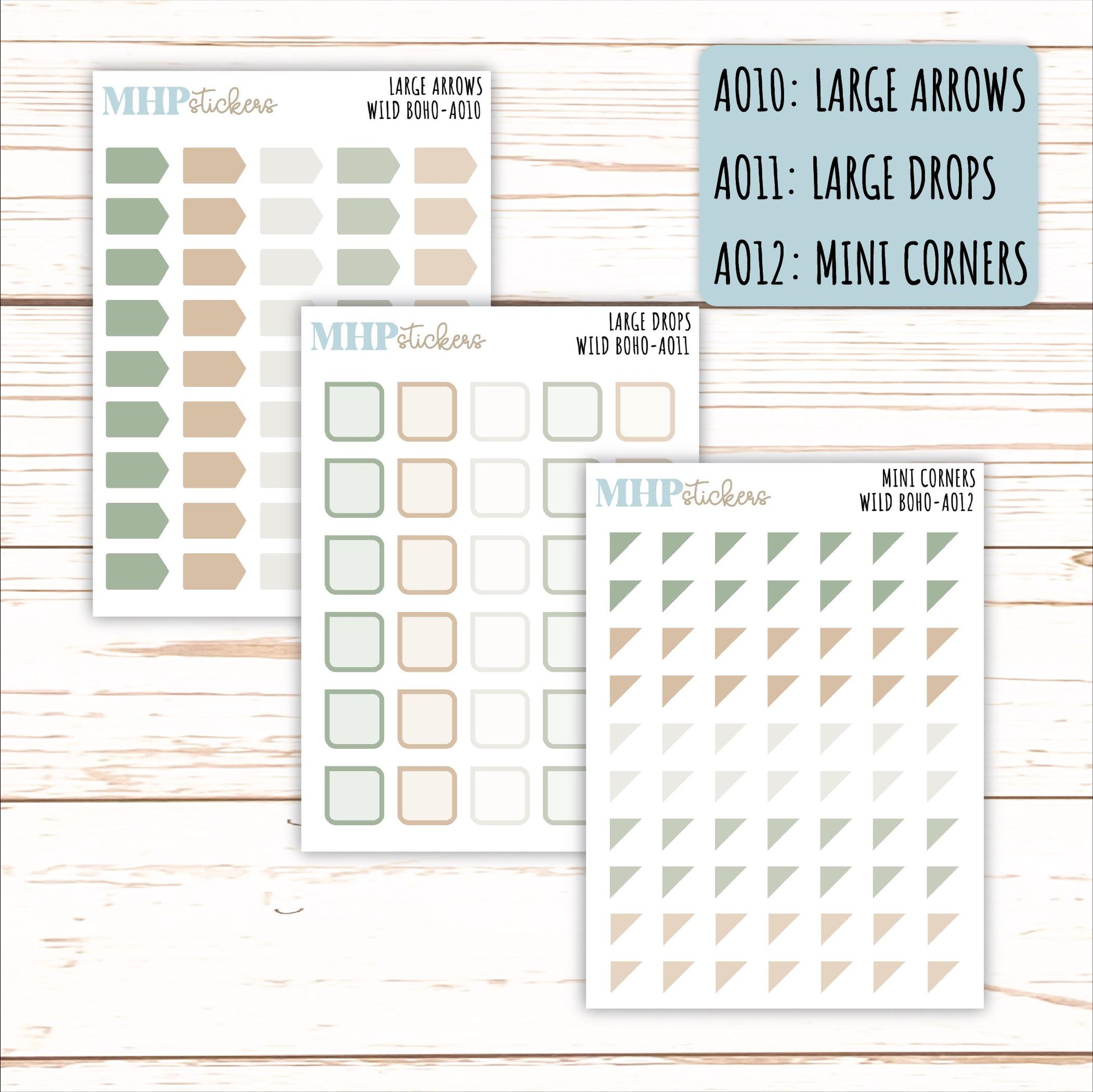 ADD-Ons for Monthly Kits "WIld Boho" || AO