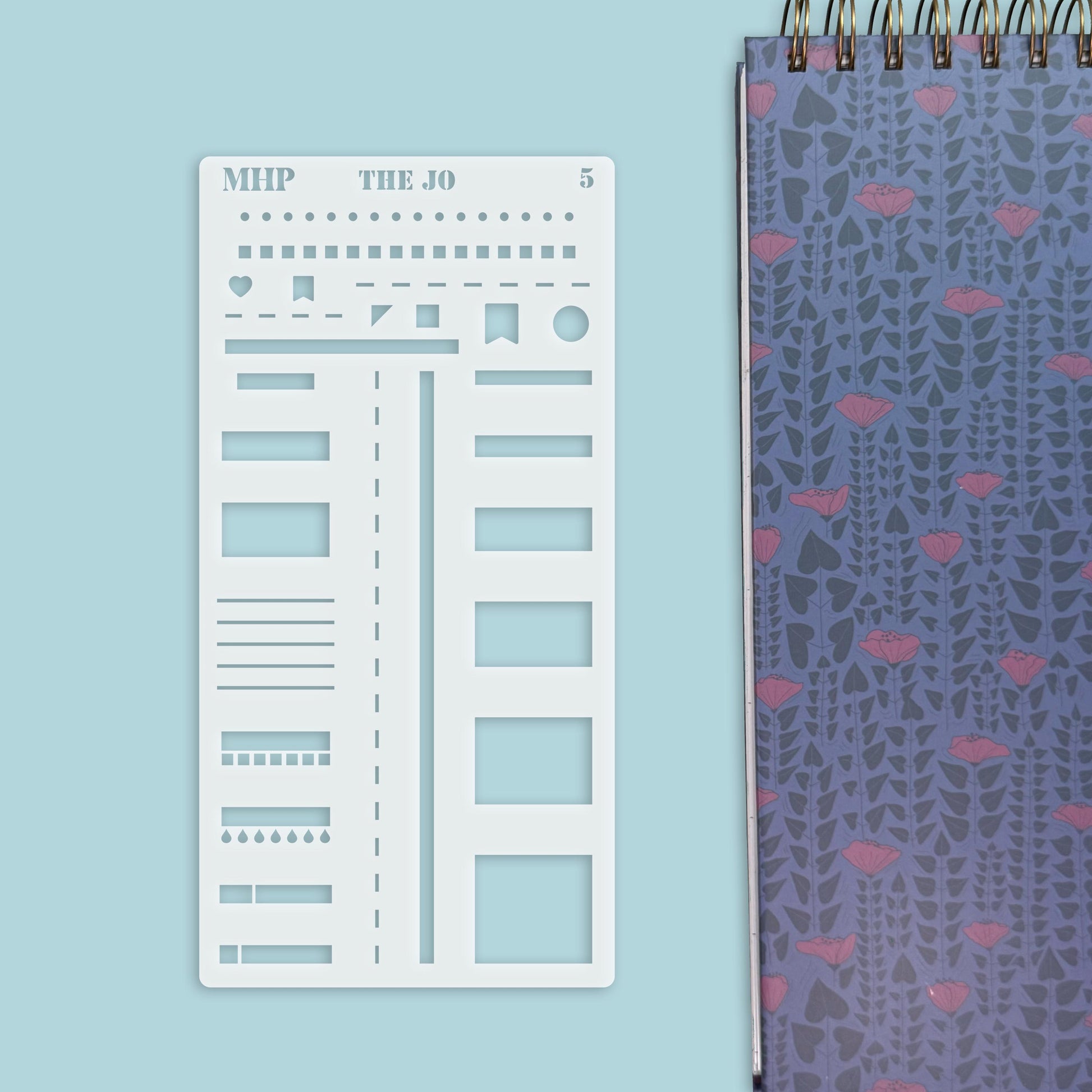 STENCIL #5 for Laurel Denise Planner The Jo (Formerly Pop-Up Planner) || STL