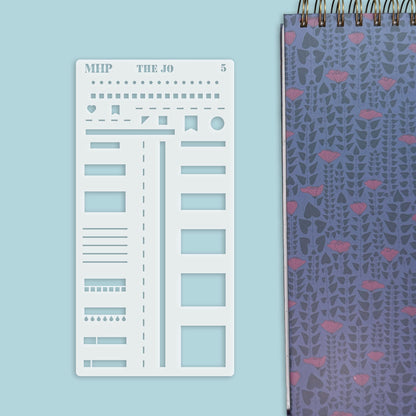 STENCIL #5 for Laurel Denise Planner The Jo (Formerly Pop-Up Planner) || STL