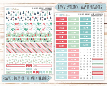 DECEMBER 2025 Stickers for The Mae & The Kristy Laurel Denise Planners ( Formerly Book Bound Planner) "Christmas Cheer" || BB