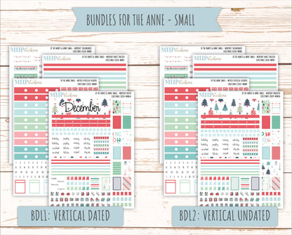 DECEMBER 2025 Stickers for Small Nancy & Anne Laurel Denise Planners. (Formerly Mini Planner) "Christmas Cheer" || MN