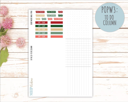 DECEMBER 2025 Stickers for The Jo Laurel Denise Planner (Formerly Pop-Up Planner) "Berry Merry Xmas" || POP