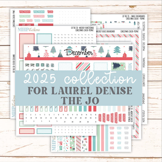 DECEMBER 2025 Stickers for The Jo Laurel Denise Planner (Formerly Pop-Up Planner) "Christmas Cheer" || POP