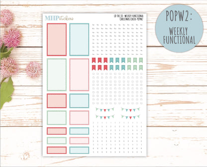 DECEMBER 2025 Stickers for The Jo Laurel Denise Planner (Formerly Pop-Up Planner) "Christmas Cheer" || POP