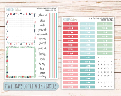 DECEMBER 2025 Stickers for the Large Laurel Denise Scout Planner (formerly Portrait Planner) "Christmas Cheer" || PT