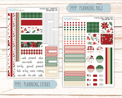 DECEMBER Stickers for the large Laurel Denise Rose Planner (Formerly Project Planner) "Berry Merry Xmas" || PP