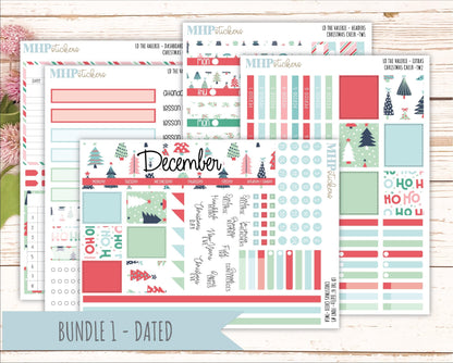 DECEMBER Stickers for The Valerie Laurel Denise Planner (Formerly Teacher Planner) "Christmas Cheer" || TC