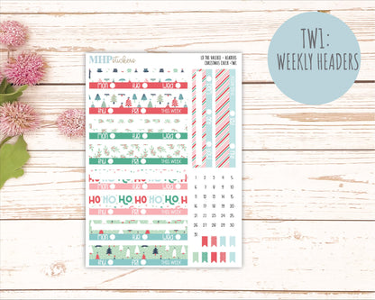 DECEMBER Stickers for The Valerie Laurel Denise Planner (Formerly Teacher Planner) "Christmas Cheer" || TC