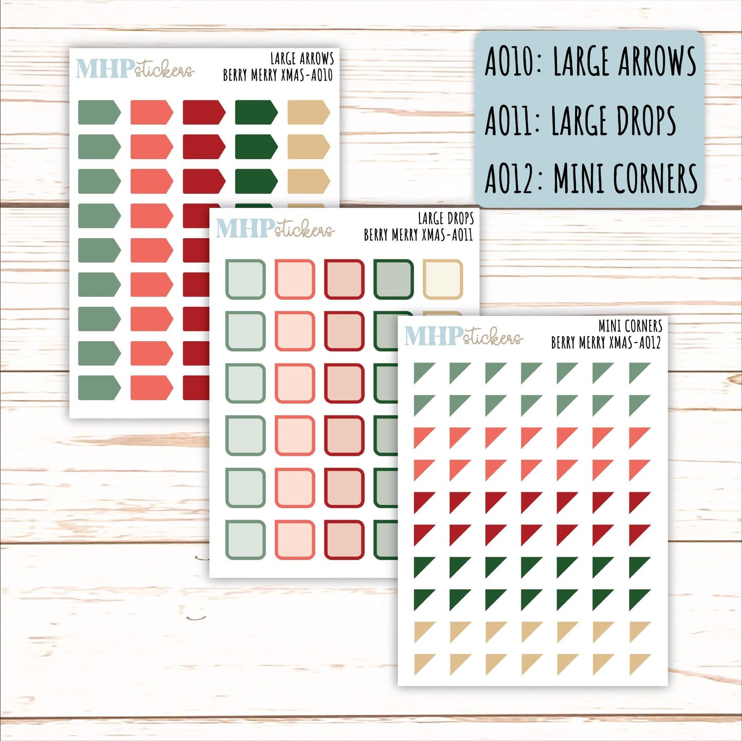 ADD-Ons for Monthly Kits "Berry Merry Xmas" || AO