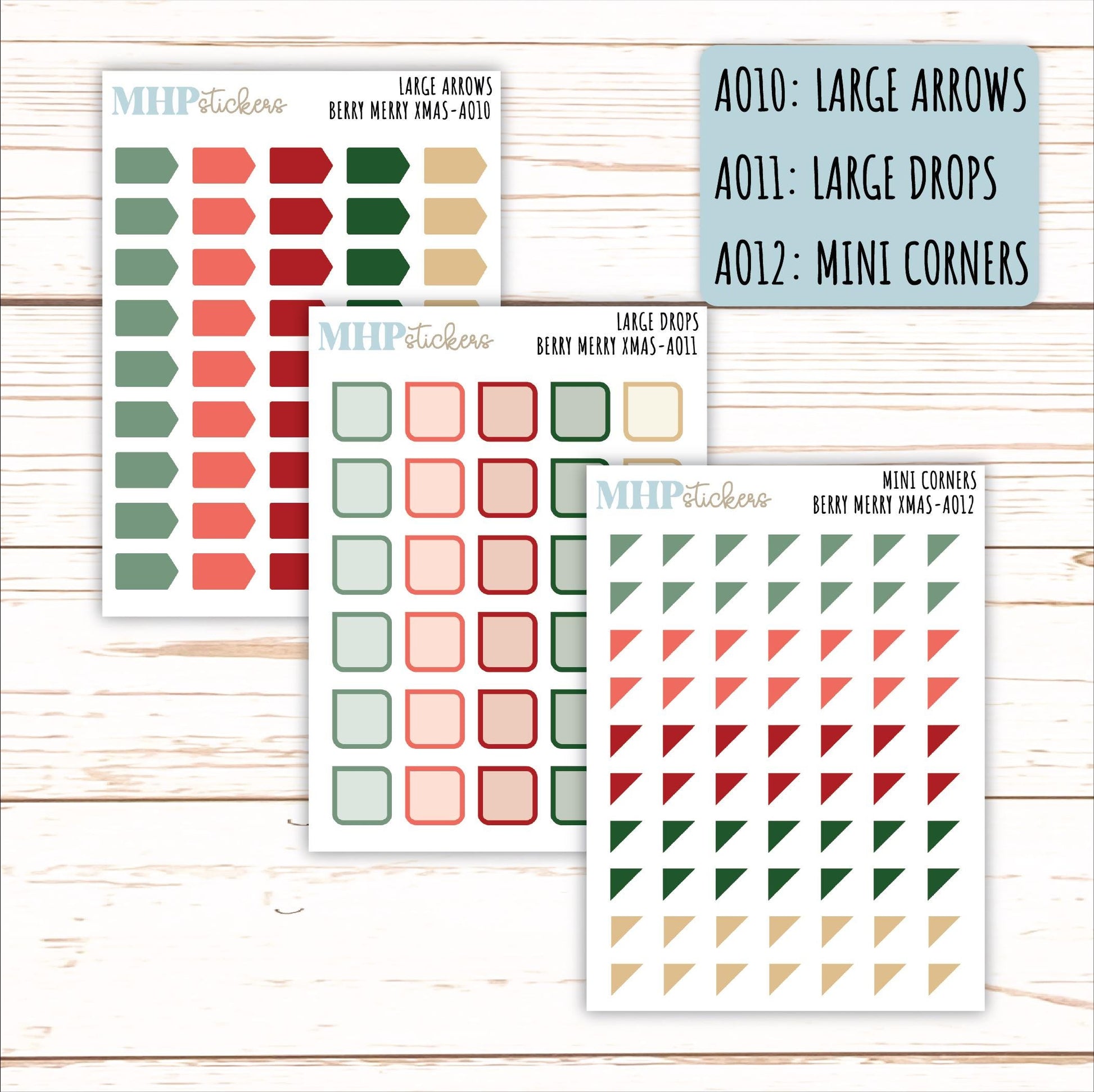 ADD-Ons for Monthly Kits "Berry Merry Xmas" || AO