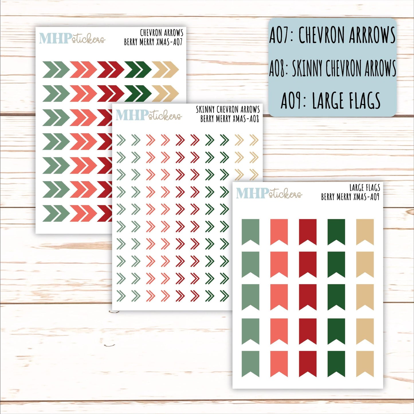 ADD-Ons for Monthly Kits "Berry Merry Xmas" || AO