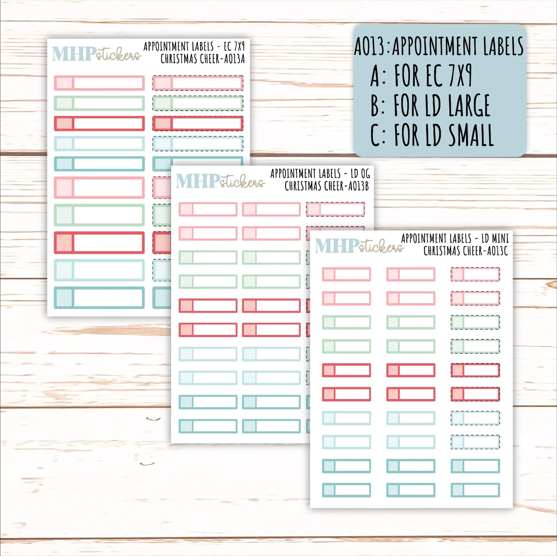 ADD-Ons for Monthly Kits "Christmas Cheer" || AO