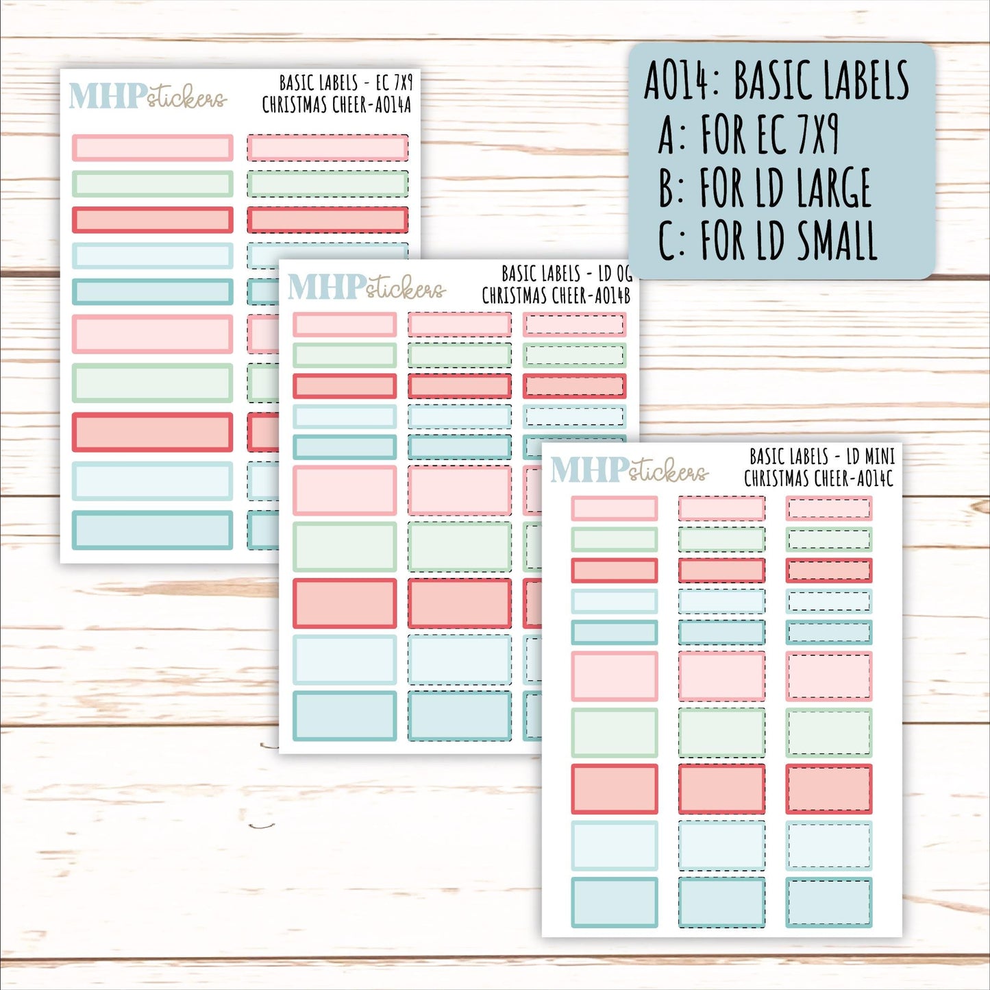 ADD-Ons for Monthly Kits "Christmas Cheer" || AO