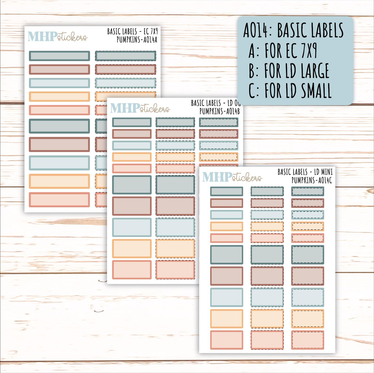 ADD-Ons for Monthly Kits "Pumpkins" || AO