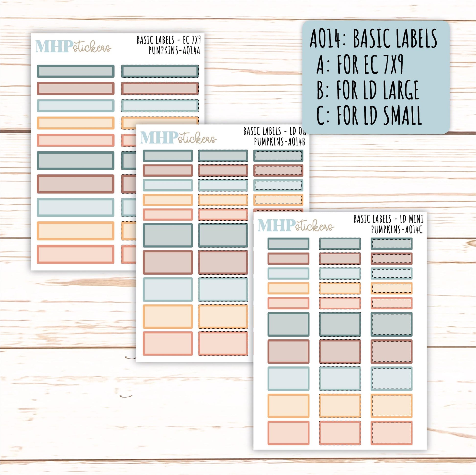 ADD-Ons for Monthly Kits "Pumpkins" || AO