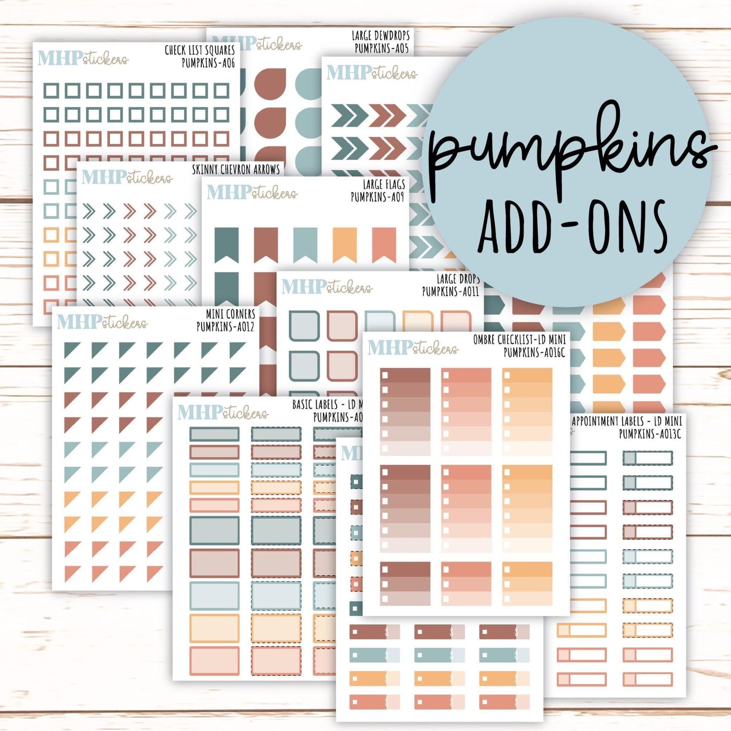 ADD-Ons for Monthly Kits "Pumpkins" || AO