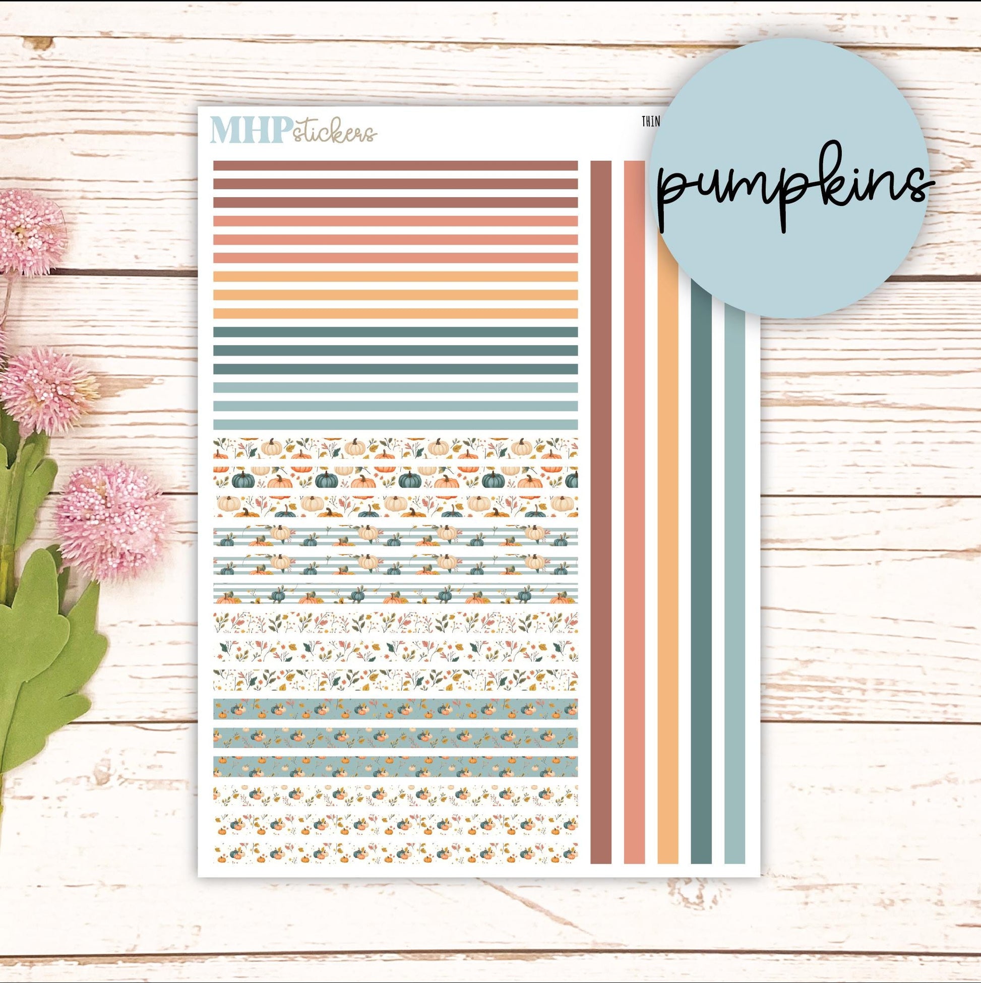 Thin Washi for Laurel Denise Planners. Planner Stickers OCTOBER '25 || LD406