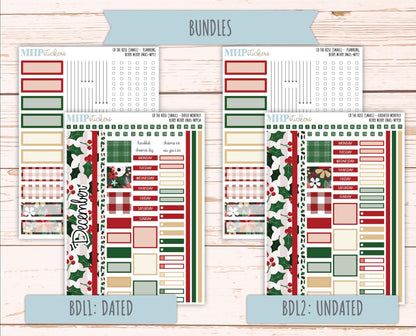DECEMBER 2025 Stickers for The Rose Small Laurel Denise Planner (Formerly Mini Project Planner) "Berry Merry Xmas" || MPP