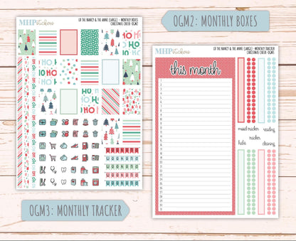 DECEMBER 2025 Stickers for Large-size Horizontal & Vertical Laurel Denise Planners. (Formerly Original Size) "Christmas Cheer" || OG