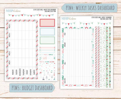 DECEMBER 2025 Stickers for the Large Laurel Denise Scout Planner (formerly Portrait Planner) "Christmas Cheer" || PT