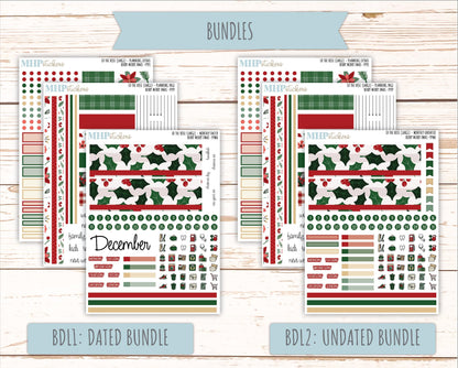 DECEMBER Stickers for the large Laurel Denise Rose Planner (Formerly Project Planner) "Berry Merry Xmas" || PP
