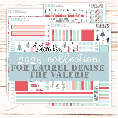 DECEMBER Stickers for The Valerie Laurel Denise Planner (Formerly Teacher Planner) "Christmas Cheer" || TC