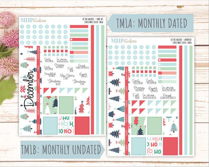 DECEMBER Stickers for The Valerie Laurel Denise Planner (Formerly Teacher Planner) "Christmas Cheer" || TC