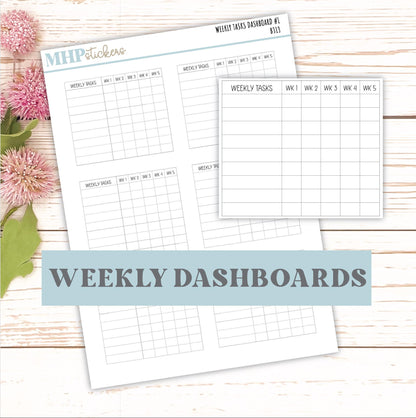 Weekly Task Dashboard for Planners || AO